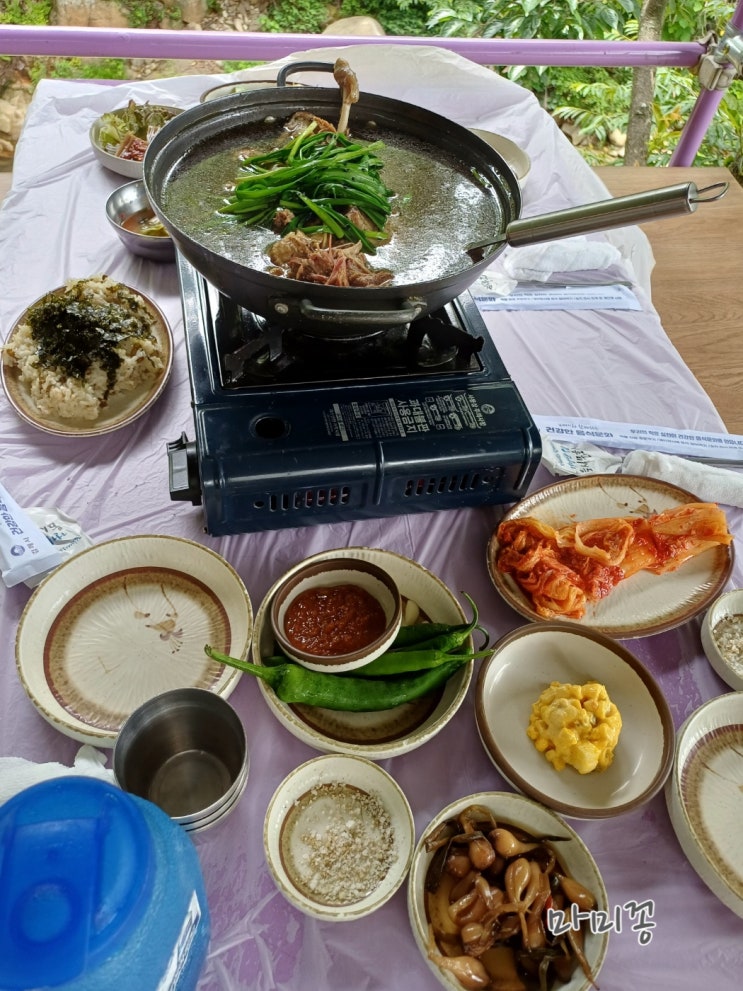  김해 장척계곡가든 오리 백숙