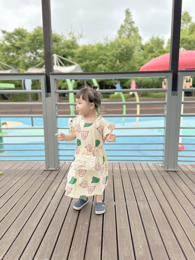  4세여아 여름원피스 오즈키즈 러브버드 세라피아가방 공주스타일 가방 등하원룩