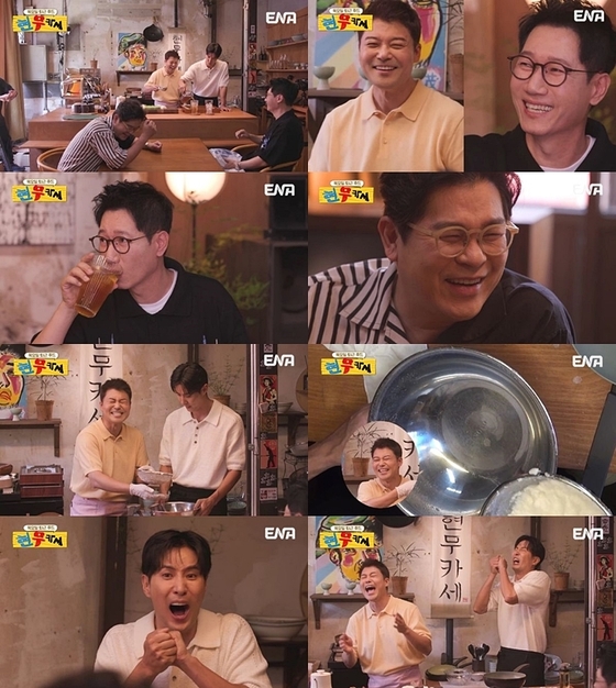 ENA 예능 ‘<b>현무카세</b>’ <b>전현무</b>-김지석, 찐친 형들과 함께한... 