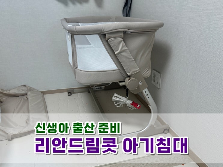  신생아침대 리안드림콧 접이식 아기침대 가성비 좋아서 당근해왔어요! (조립, 설치, 세탁 방법 소개)