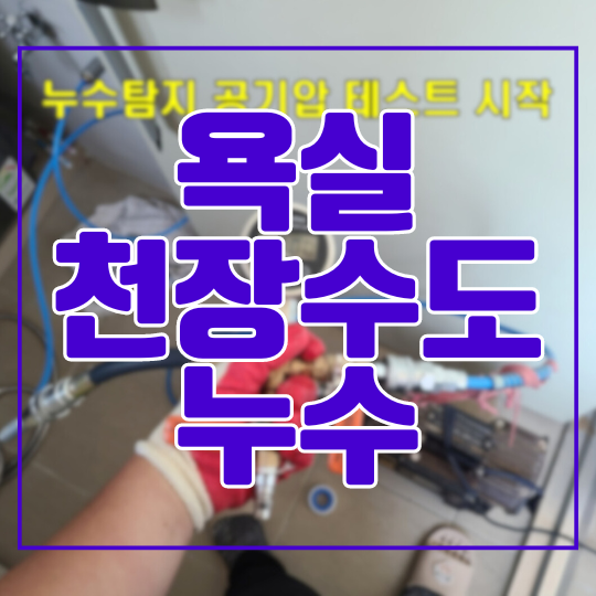  용인 누수탐지ㅣ수지구 아파트 욕실 천장수도에서 물샘