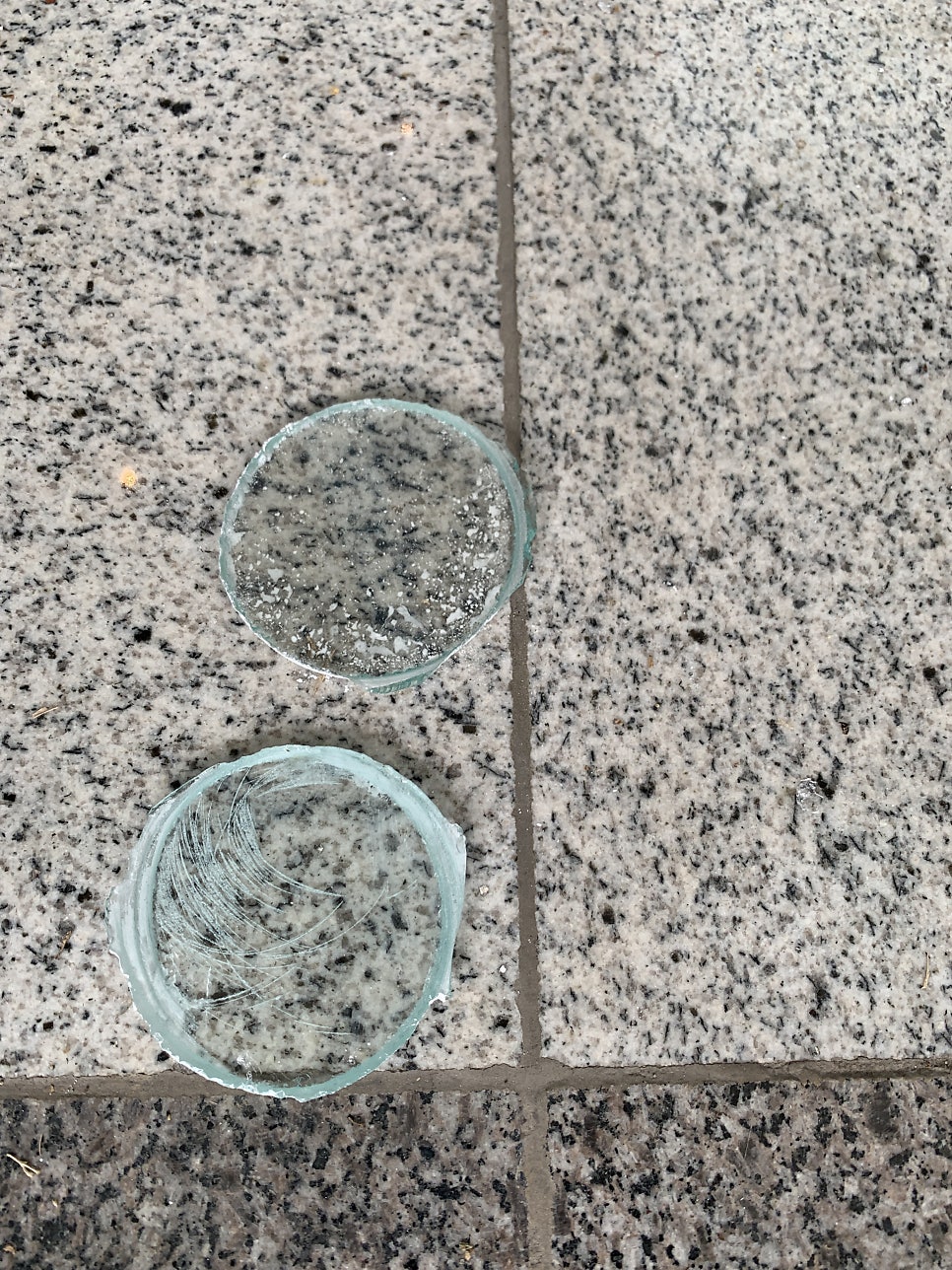 유리타공 실외기배관 구멍뚫기