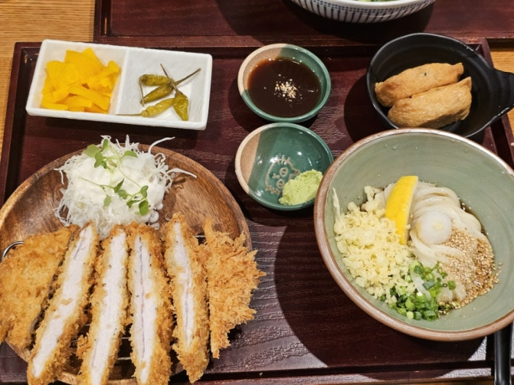  의왕 타임빌라스 맛집 '백운동' 우동 돈까스 추천