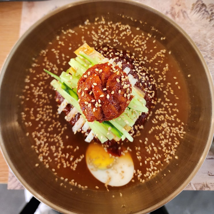  창원 냉면 맛집 진주냉면산홍 창원가로수길점 밥집 추천