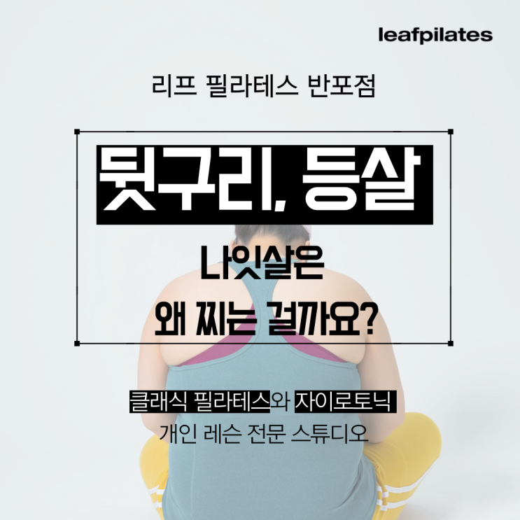  [원베일리 필라테스] 보기 싫은 러브핸들, 등살 왜 나이 들수록 더 찔까요?/ 반포필라테스 리프