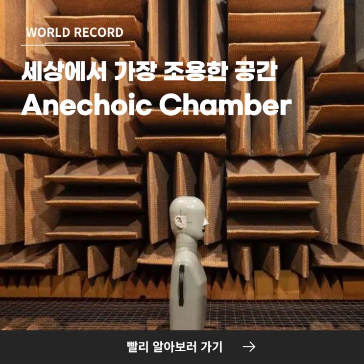  기네스북에 등재된 세상에서 가장 조용한 방(무향실)! "오르필드 아네코닉 챔버"