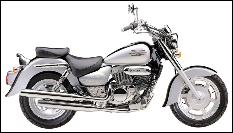 국산 최초의 2기통 오토바이 125cc 아메리칸 크루저 바이크 효성 미라쥬125, GV125