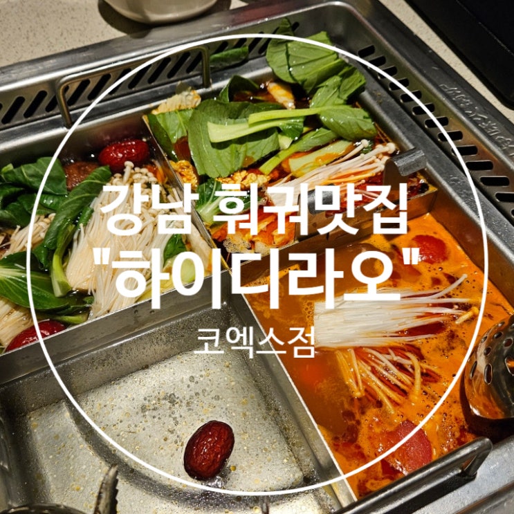  [강남 맛집] 하이디라오 코엑스점 (모르고 가면 후회하는 20만원 쓰고 온 후기, 쿵푸면 주문 꿀팁)