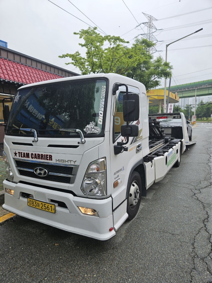  제네시스 G80 경상남도 양산시 중부동에서~경상남도 통영시 광도면 국산차 신차탁송 어부바탁송 카캐리어 장거리탁송 캐리어탁송비용. [제이원캐리어]