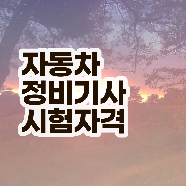  자동차정비기사학원 자동차정비기사 응시조건 온라인으로 간편하게 준비한 후기