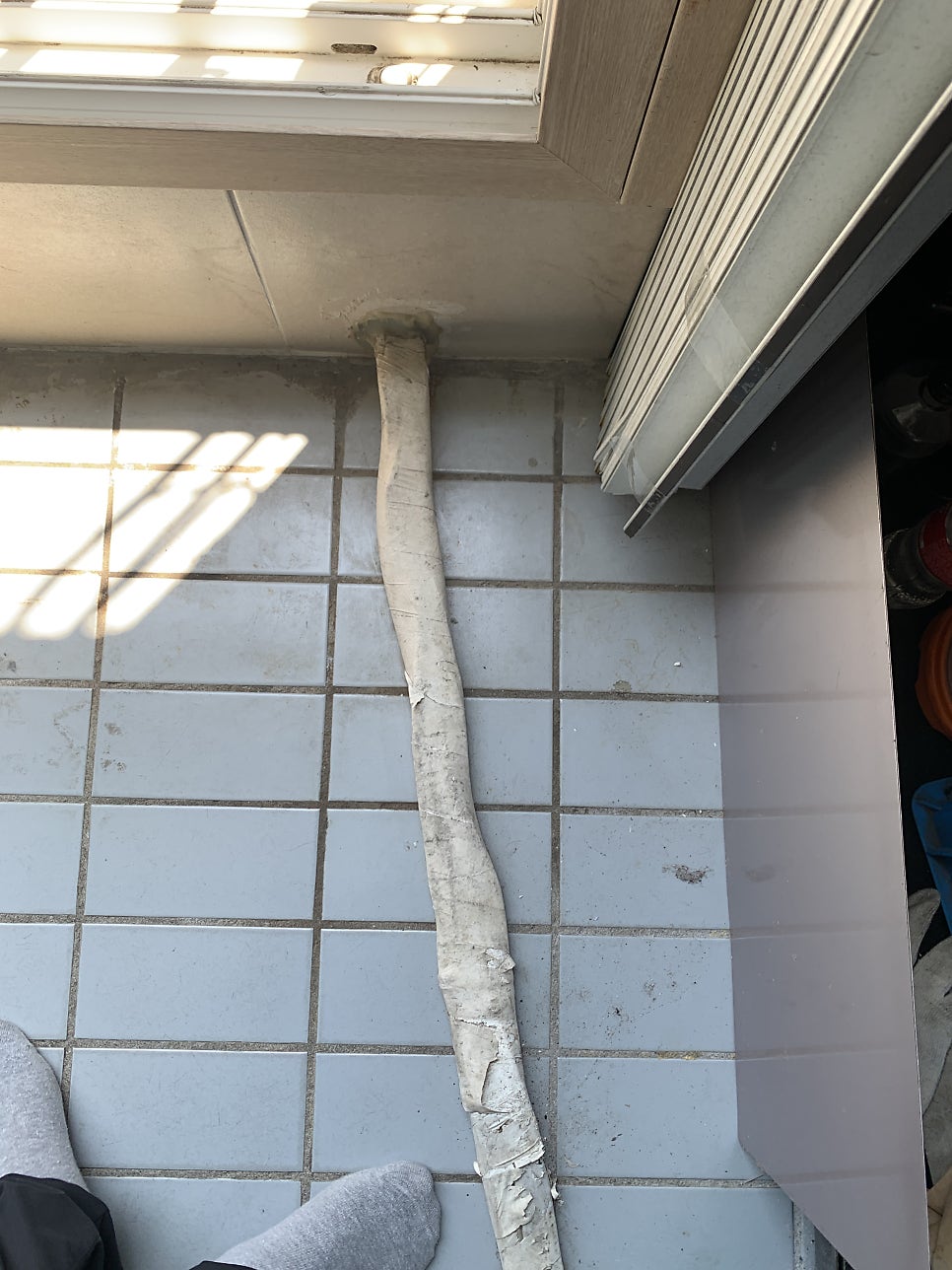 에어컨실외기 배관테이핑