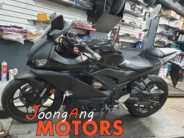  야마하 R3 YZF-R3 아이들링 불량, 공회전 불량, 배터리 단자 점검, 엔진 경고등, 오류코드, 기본점검 광명중앙오토바이