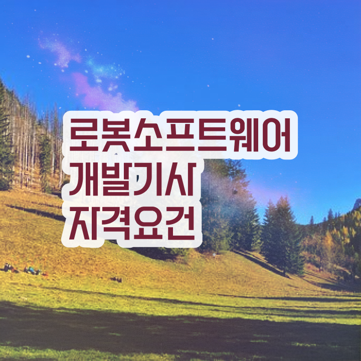  로봇소프트웨어개발기사 시험응시조건 온라인으로 4달만에 완료한 방법