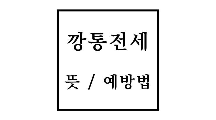  깡통전세 뜻 과 예방법