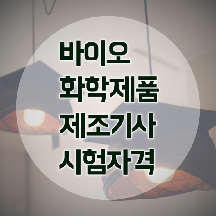  바이오화학제품제조기사 응시자격 인강으로 5달만에 완료한 노하우