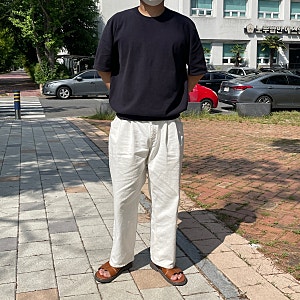 포터리 남자 반팔 니트 코디 및 1년 입어본 후기