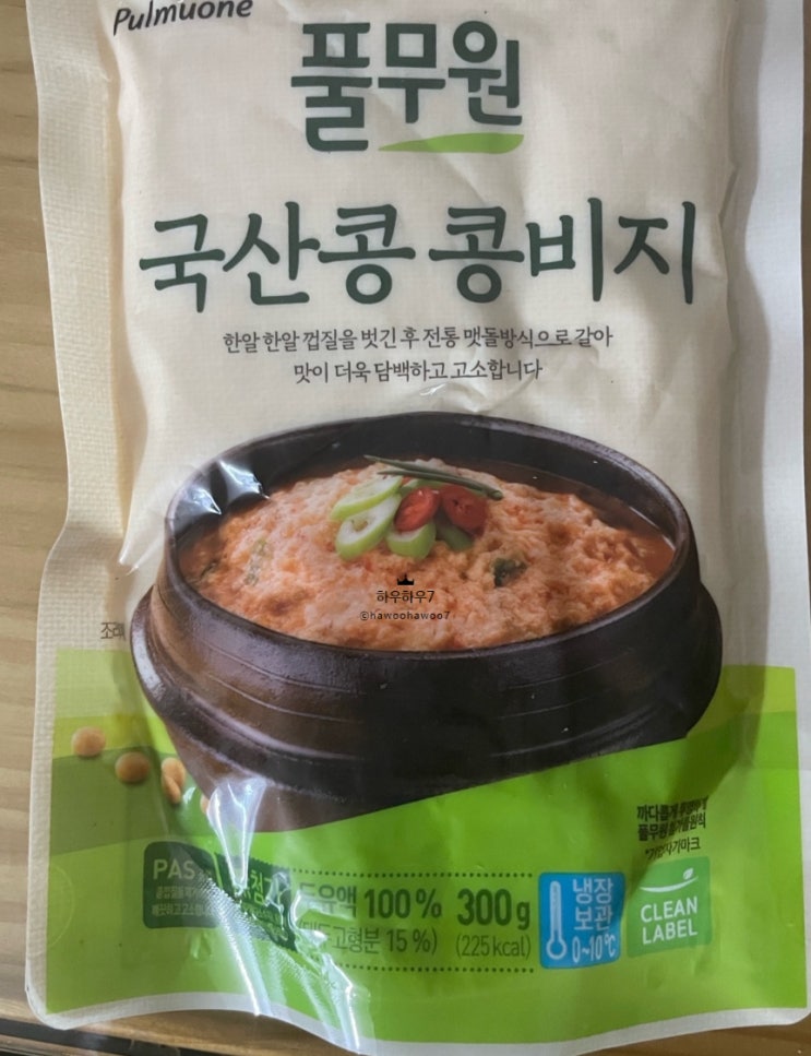  풀무원 국산콩 콩비지 비추천 하얀 콩비지찌개