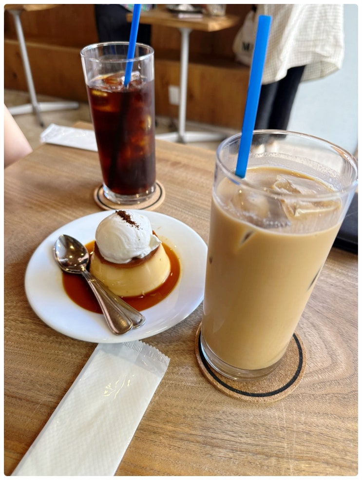  구글 평점 높은 텐진 미나미역 근처 커피, 일본 클래식 푸딩 맛집 렉커피 (REC Coffee) 방문 시식 후기