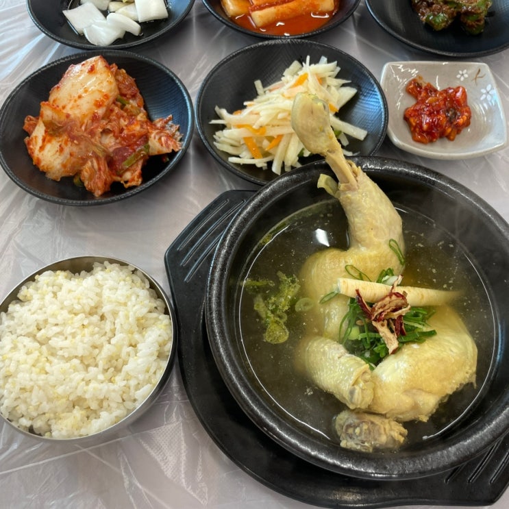  간현점말식당바베큐 :: 원주 간현 소금산 맛집 바베큐 삼계탕