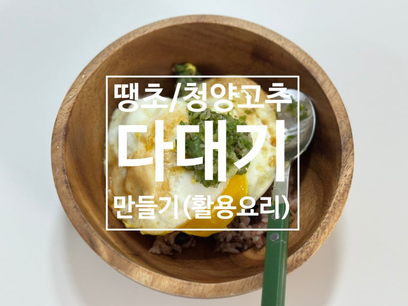 청양고추 다대기 만들기-땡초다대기로 만드는 요리 : 땡초 매콤 어묵김밥