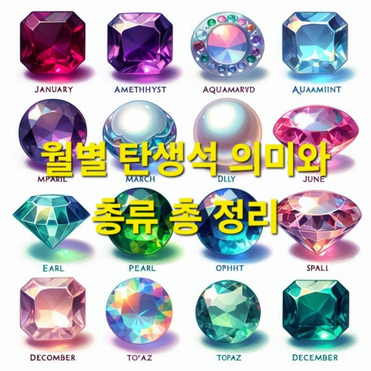  월별 탄생석 의미와 종류 총정리