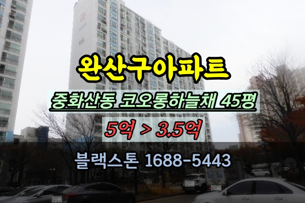  전주화산코오롱하늘채 경매 45평 완산구아파트 40평대