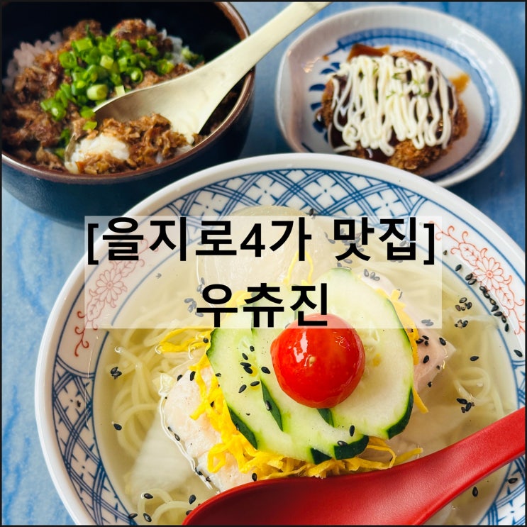  우츄진 | 을지로4가맛집 을지로점심 을지로라멘 초계냉라멘