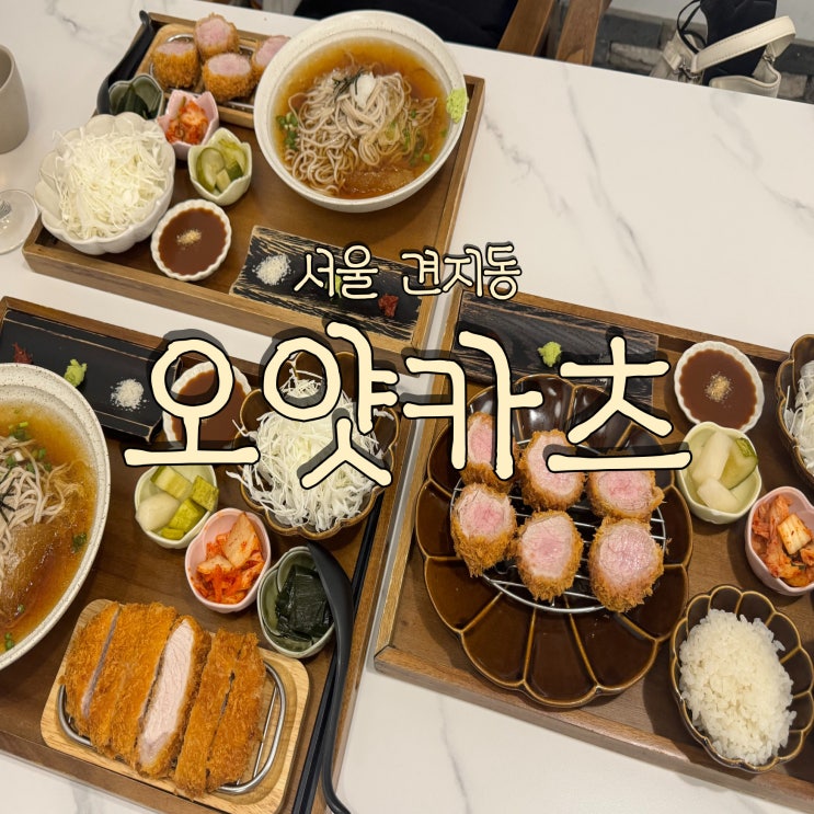  서울 인사동 돈까스와 냉모밀이 맛있는 오얏카츠
