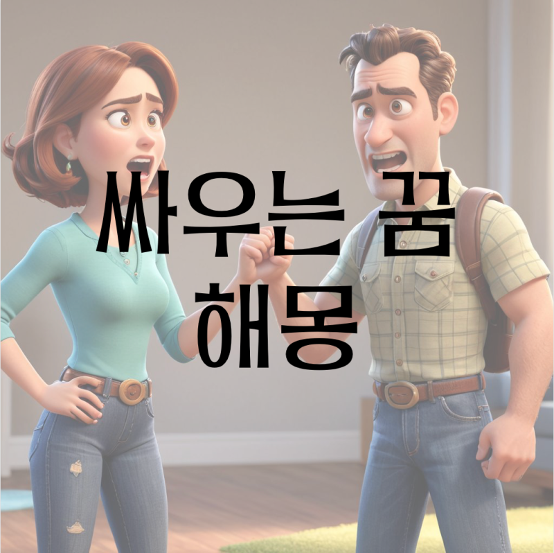 싸우는 꿈 해몽(친구랑, 남편과 아내와, 가족과 엄마랑 아빠랑, 지인과, 모르는 사람과, 남자....