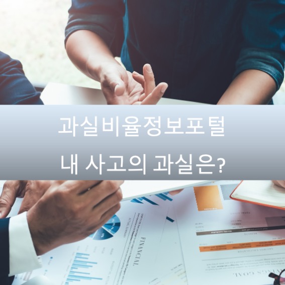  과실비율정보포털, 내 사고의 과실은?