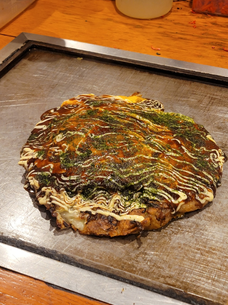  [오사카 도톤보리] 후쿠타로 (처음부터 끝까지 단조로워서 쉽게 물렸던 맛/정석적인 오코노미야키 야키소바)