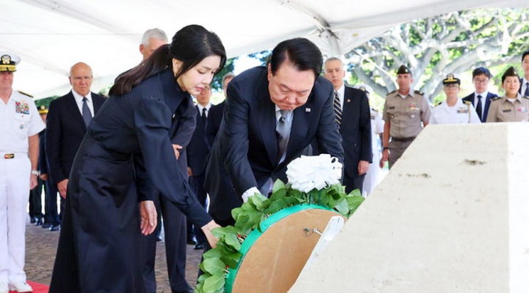 윤석열 <b>대통령</b>, 美 인태<b>사령부</b> 방문