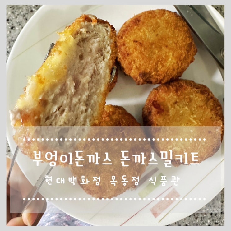  부엉이돈가스 돈까스밀키트 현대백화점 목동점 식품관 구입!!
