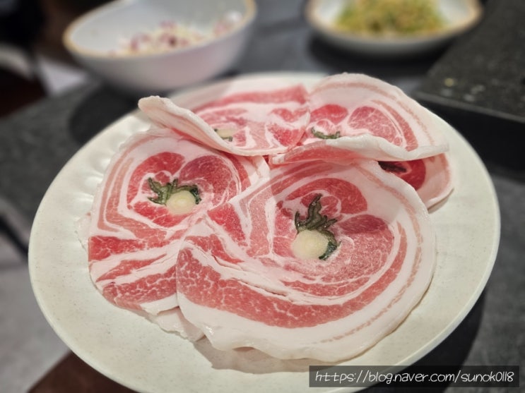  일산고기집 문전성시 한돈모듬 꽃삼겹