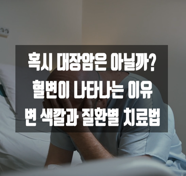 혹시 대장암은 아닐까? 혈변이 나타나는 이유: 변 색깔과 질환별 치료법