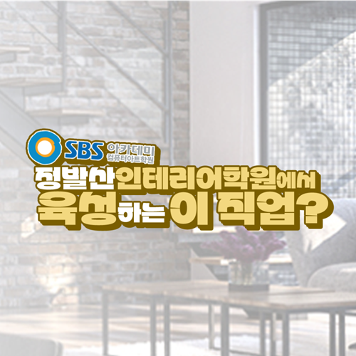  정발산인테리어학원/ 준비 할 수 있는 직업은?