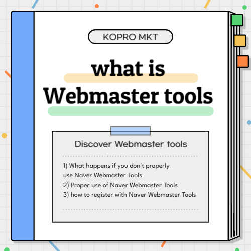 The Key to Entering the Korean Market, Naver Webmaster Tools Optimization Service