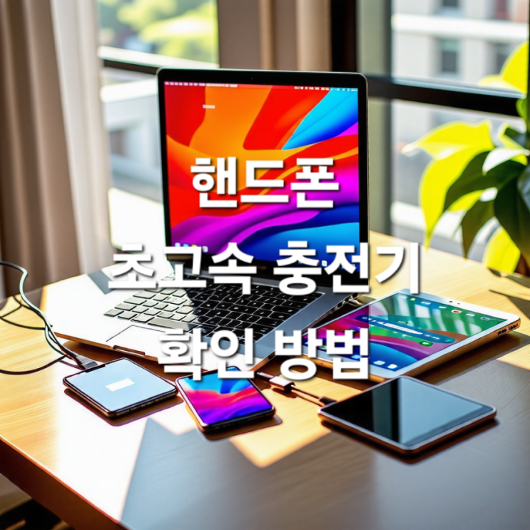  핸드폰 초고속 충전기 확인 방법
