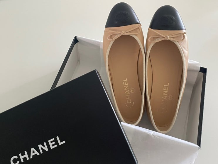  샤넬(CHANEL) : 발레리나 플랫슈즈 검베 (파리 쁘렝땅 백화점)