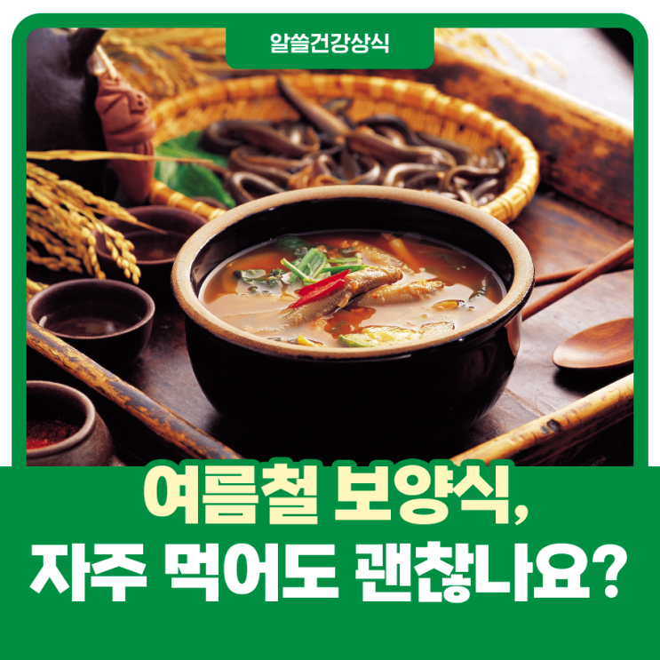  여름철 보양식, 자주 먹어도 괜찮나요?