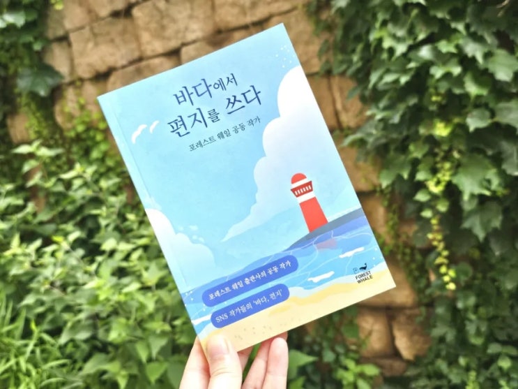  바다에서 편지를 쓰다 책이 출간되었어요.