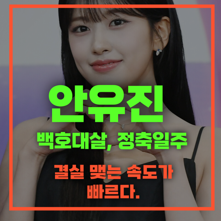 <b>안유진</b>, 교통사고를 부르는 백호대살 정축일주 사주