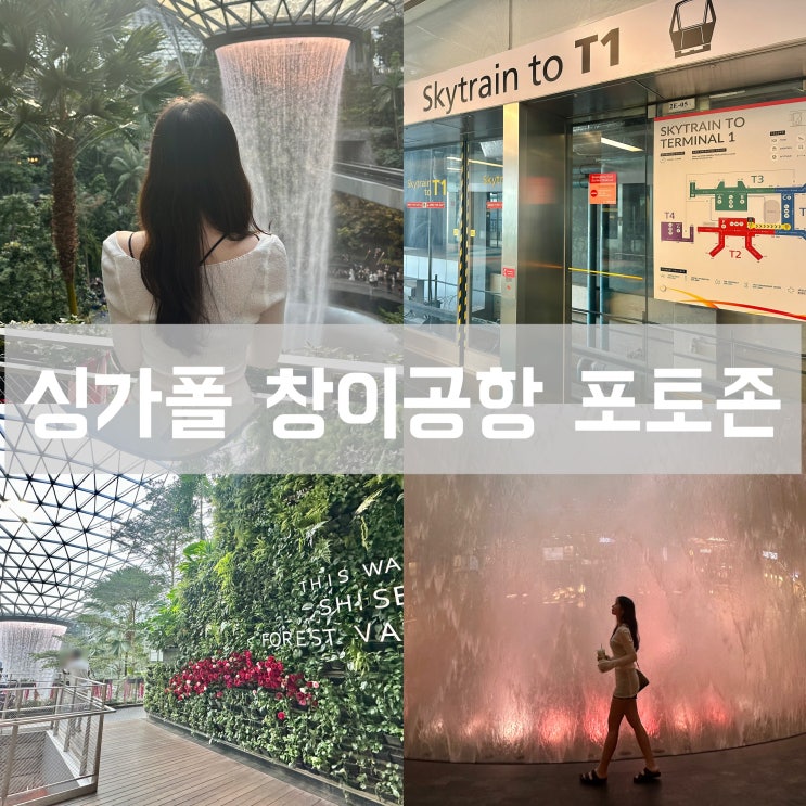  싱가포르 공항 경유 4~5시간은 쥬얼창이로 충분! 출입국 수속 방법 폭포 포토존 분수쇼 시간 후기