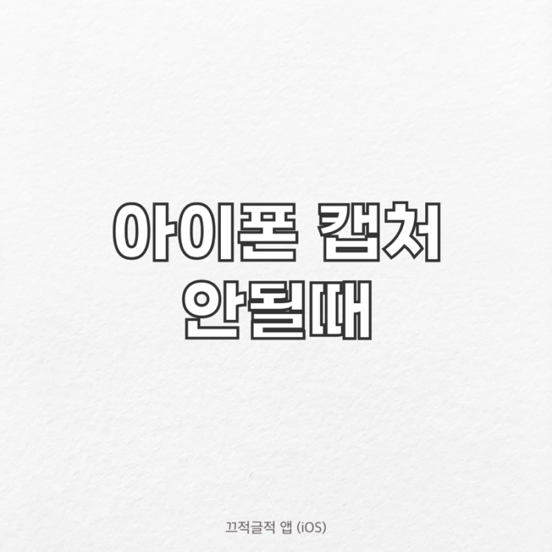 아이폰 캡쳐 , 녹화 안됨 해결방법 Airplay , 제한 또는 화면 미러링이 활성화되어 있으면 이기....