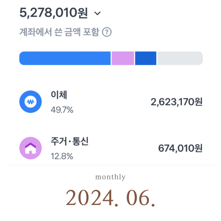  6월 소비 / 이사비용