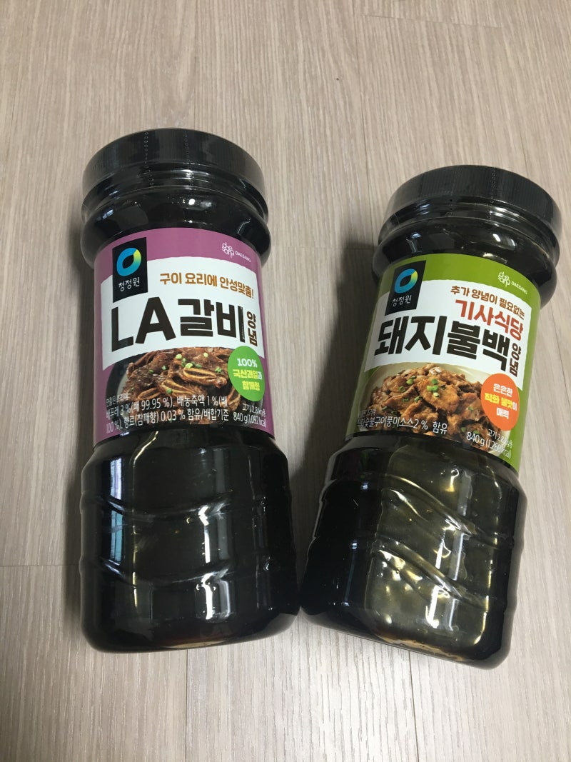 [청정원]돼지불백&LA갈비 양념장으로 손쉬운 일품요리 완성!