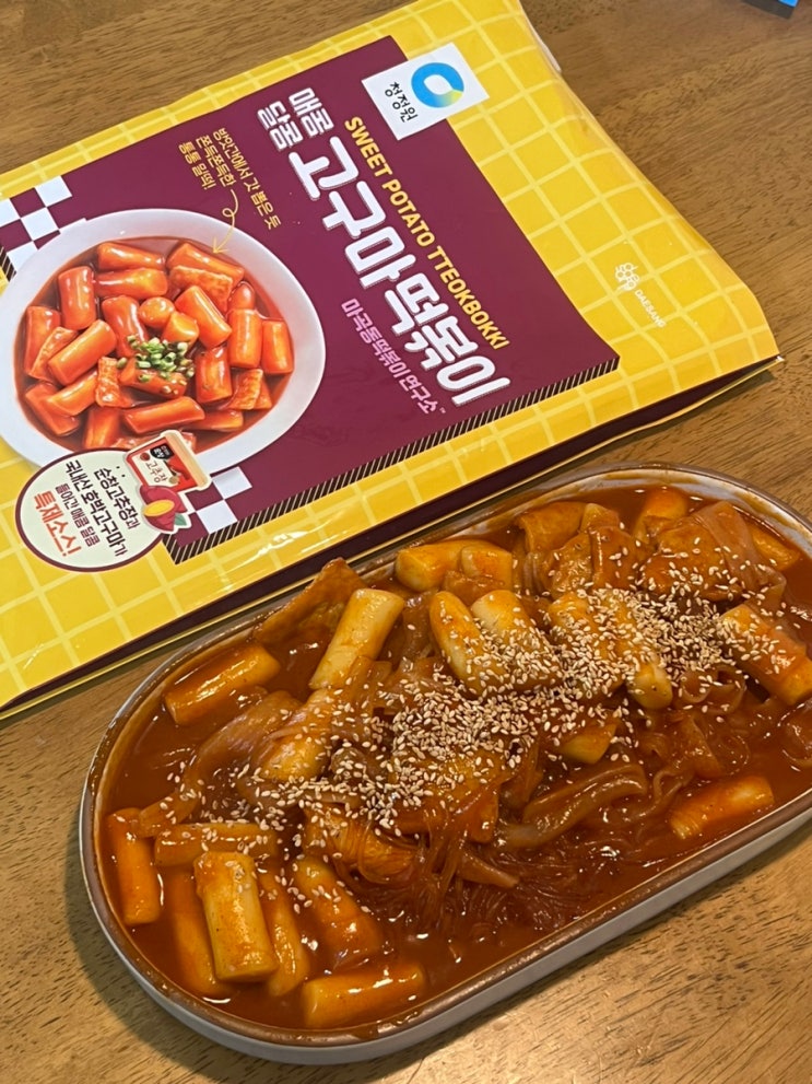  코스트코 청정원 매콤달콤 고구마 떡볶이 마곡동 떡볶이 연구소 SWEET POTATO TTEOKBOKKI