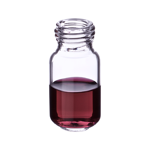  [유리초자] 10 ml 투명 스크류 바이알 (둥근 바닥) 10 ml Clear Screw Vial (Rounded Base)