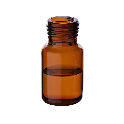  [유리초자] 10 ml 엠버 스크류 바이알 (둥근 바닥) 10 ml Amber Screw Vial (Rounded Base)