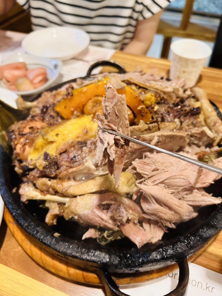  부천 오리백숙 추천 부천 오리진흙구이 맛집 청기와오리촌
